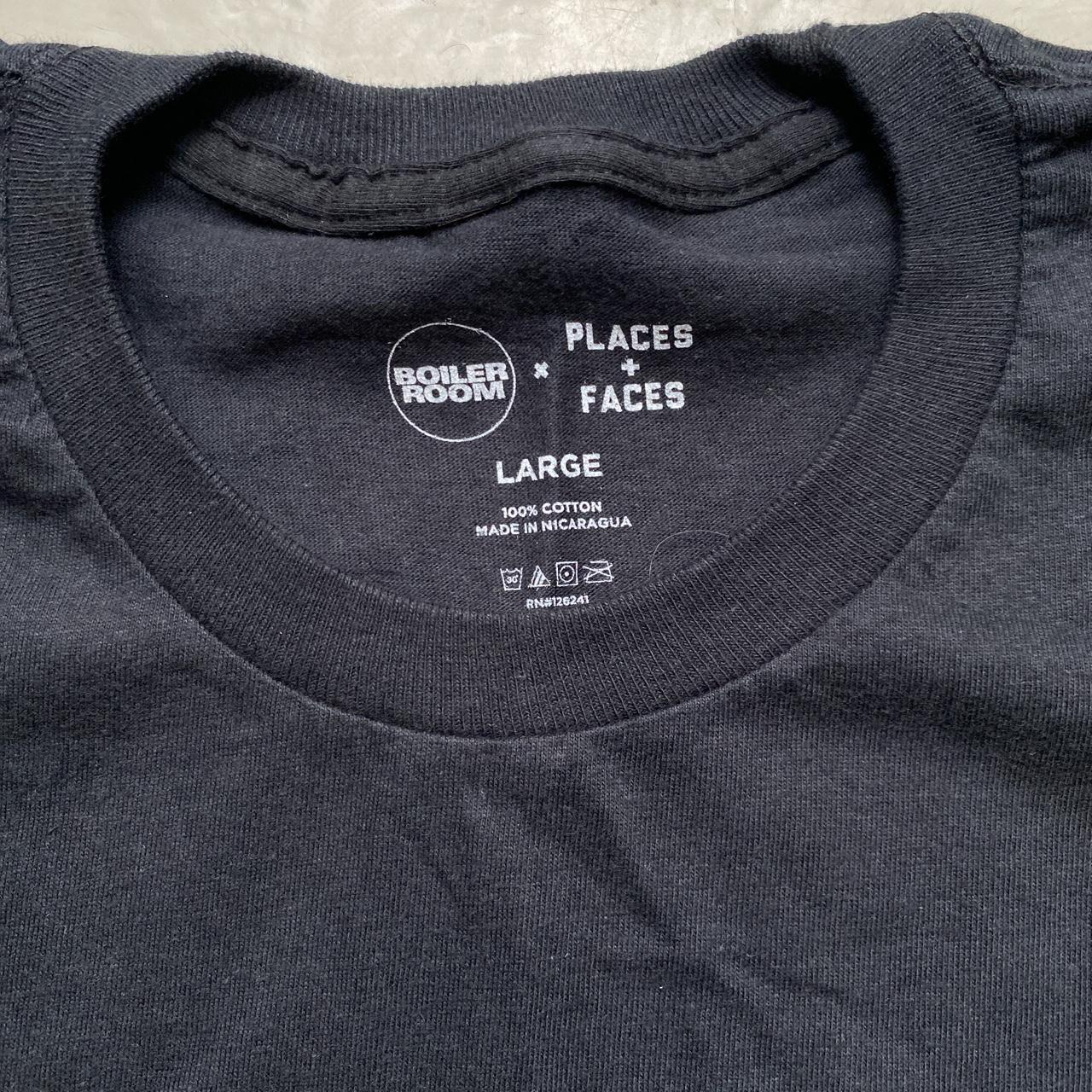 Places Plus Faces Boiler Room 2019 USA Tour T Shirt Black and White