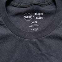 Places Plus Faces Boiler Room 2019 USA Tour T Shirt Black and White (L)