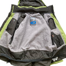 Salomon Green and White Fleece Lined Ski Jacket (L)