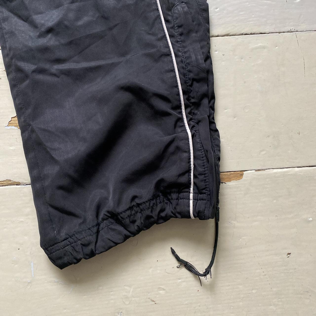 Nike Black and White Shell Trackpant Baggy Bottoms