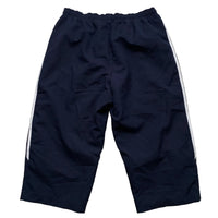 Adidas Navy and White Baggy Shell Track Pant 3/4 Shorts (XL)