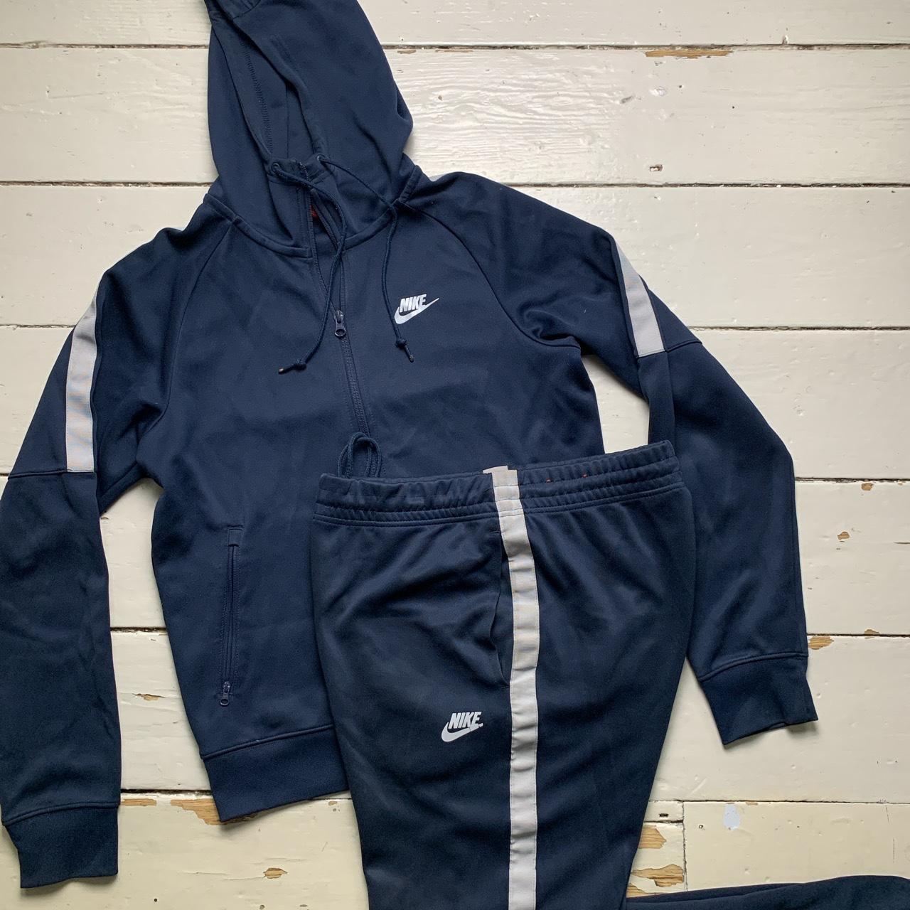 Nike Swoosh Navy and Grey Full Tracksuit