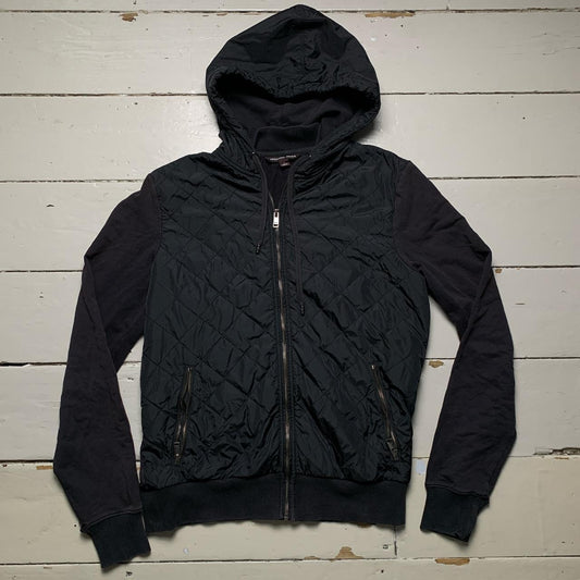 Michael Kors Black Quilted Hoodie