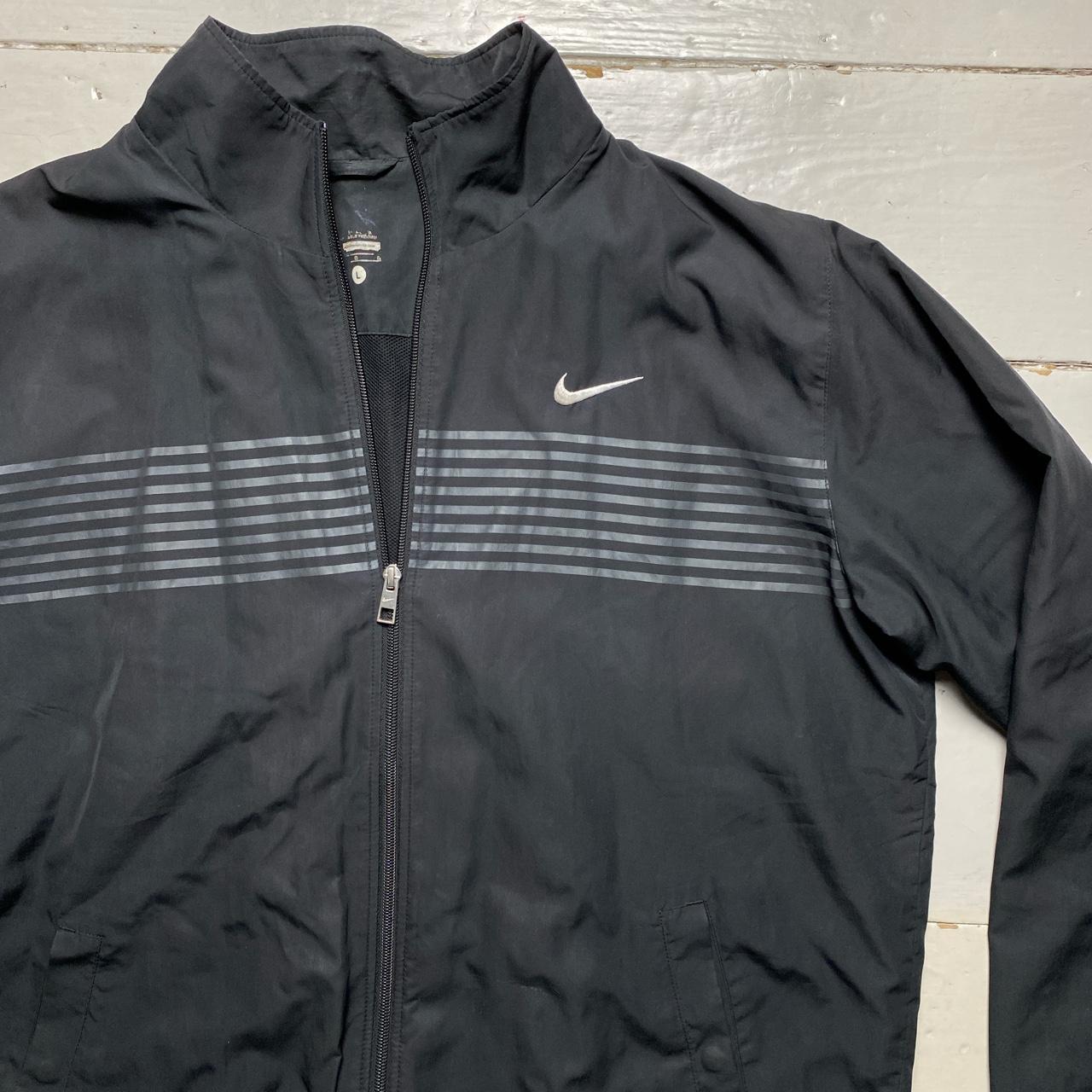 Nike Swoosh Vintage Tracksuit Shell Jacket Black and White