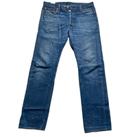 Levis 501 Navy Stonewash Jeans (36W)