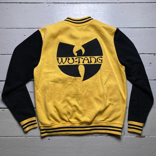 Wu Tang Black and Yellow Vintage Varsity Jacket