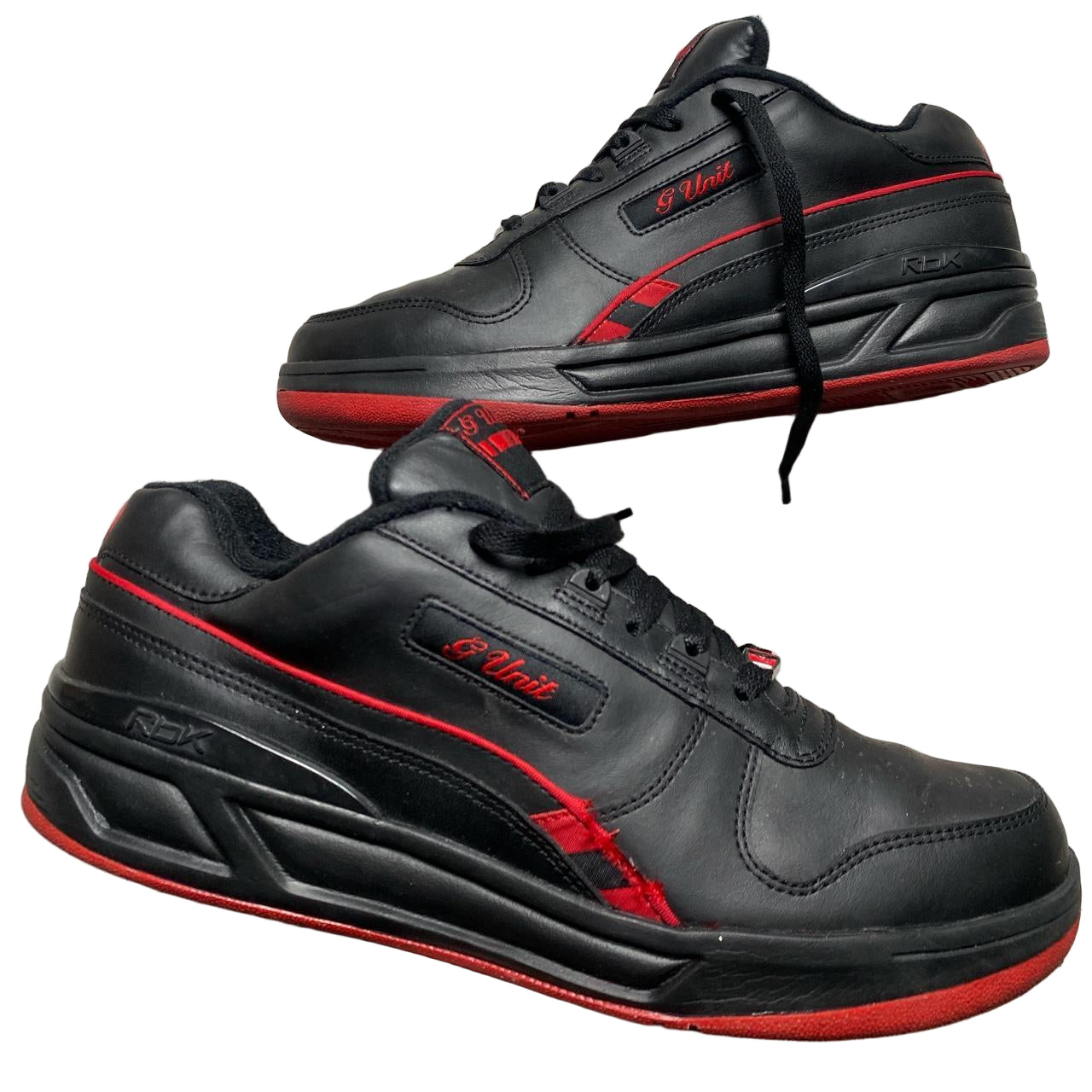 G Unit 50 Cent Reebok Black and Red Trainers (UK 9)