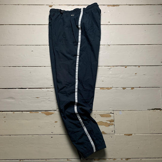 Nike Air Max Vintage Navy and White Shell Trackpant Baggy Bottoms