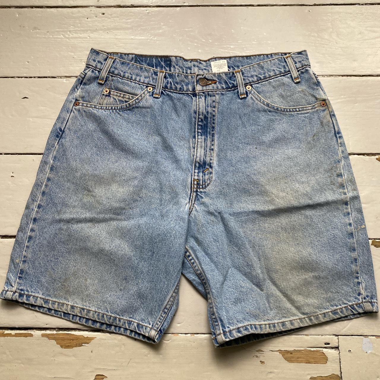 Levis 550 Vintage Baggy Light Blue Jean Short Jorts