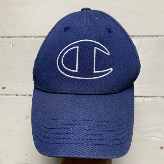 Champion Blue and White Cap