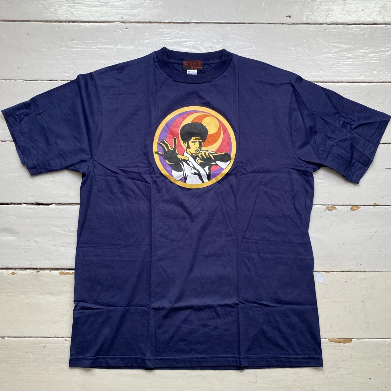 Superfro Work by EAKSAK Vintage Mung Fu Navy T Shirt