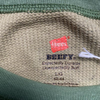 Supreme Camouflage Box Logo Thermal Waffle Hanes Long Sleeve T Shirt (L)