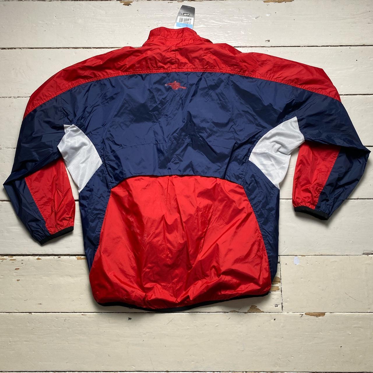 Arsenal Nike Vintage 90’s Red Navy and White Windbreaker Shell Jacket