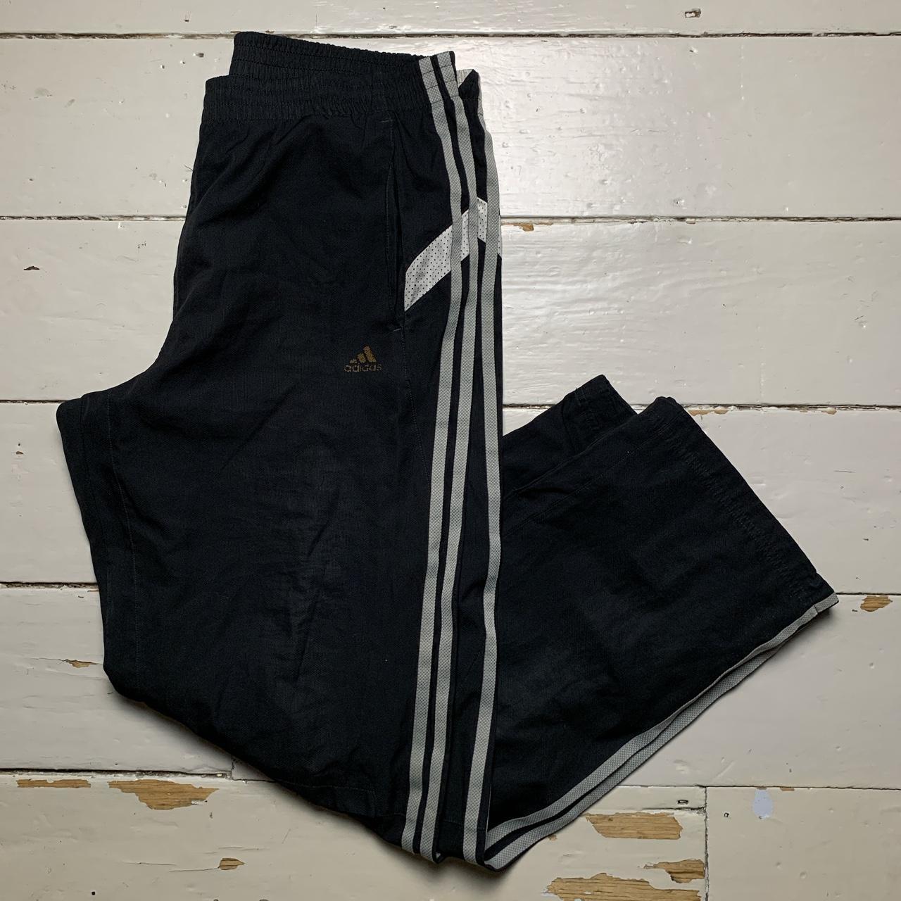 Adidas Clima Lite Baggy Shell Track pant Bottoms Black and White