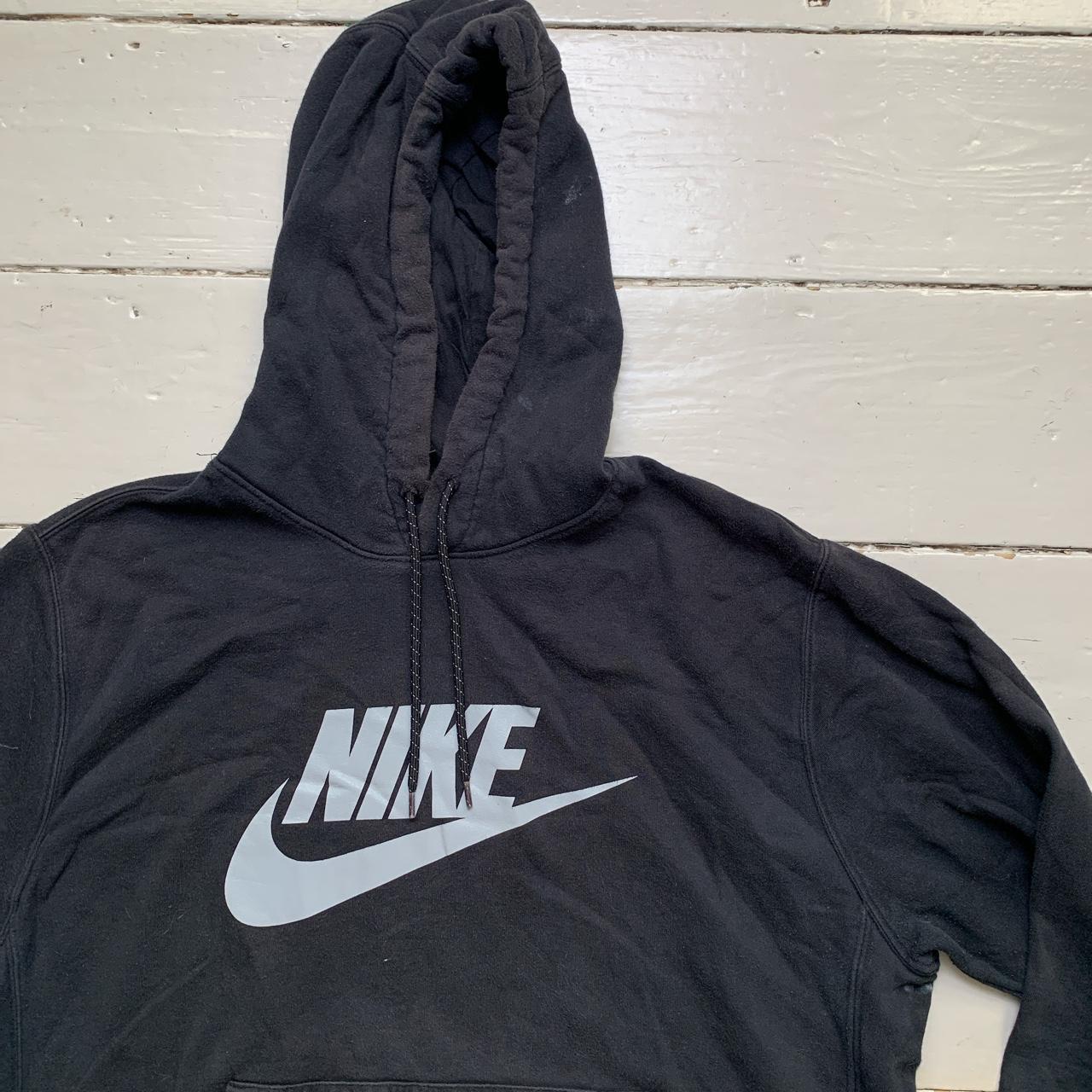 Nike Black and Grey Hoodie