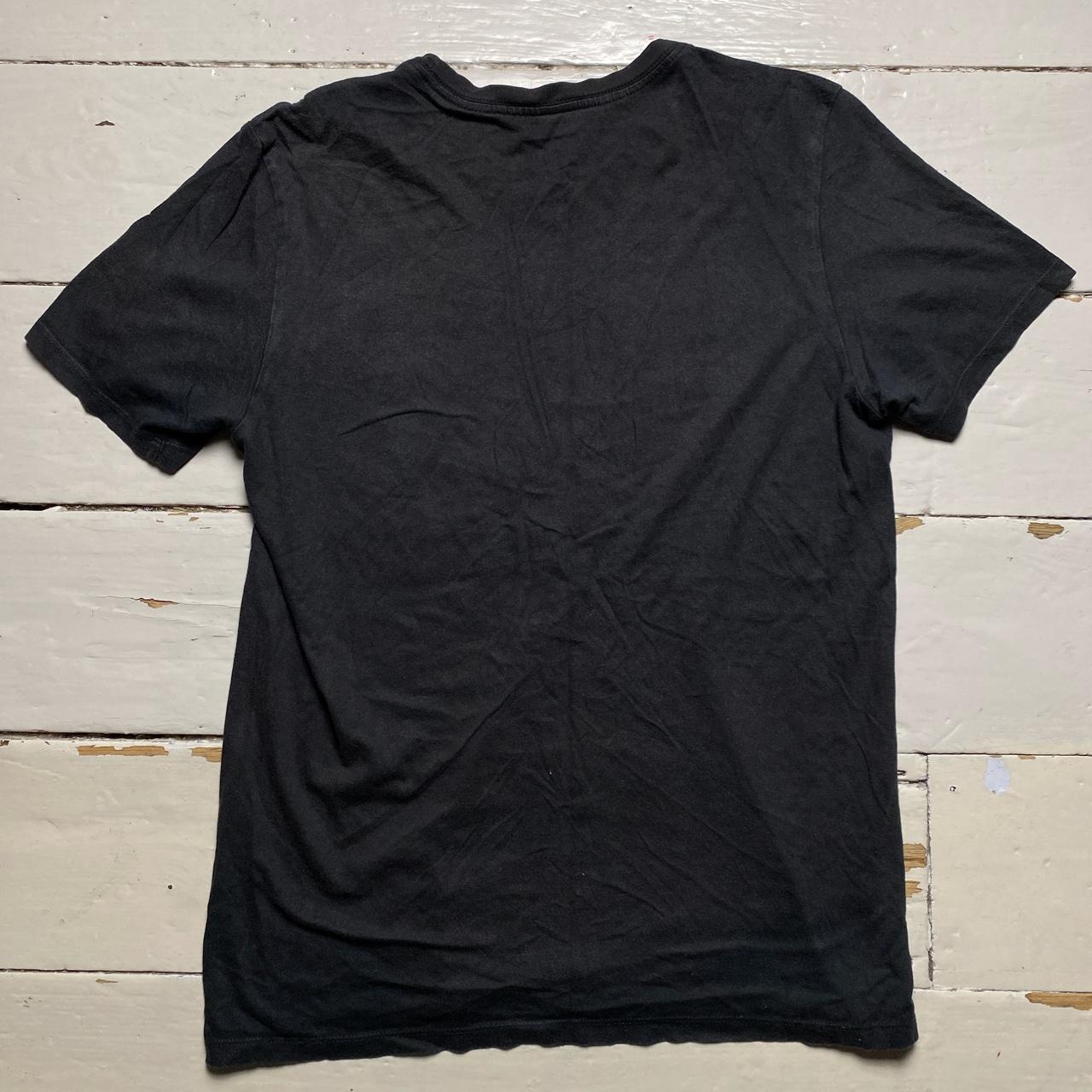 Nike Metal Swoosh Vintage T Shirt Black and Silver