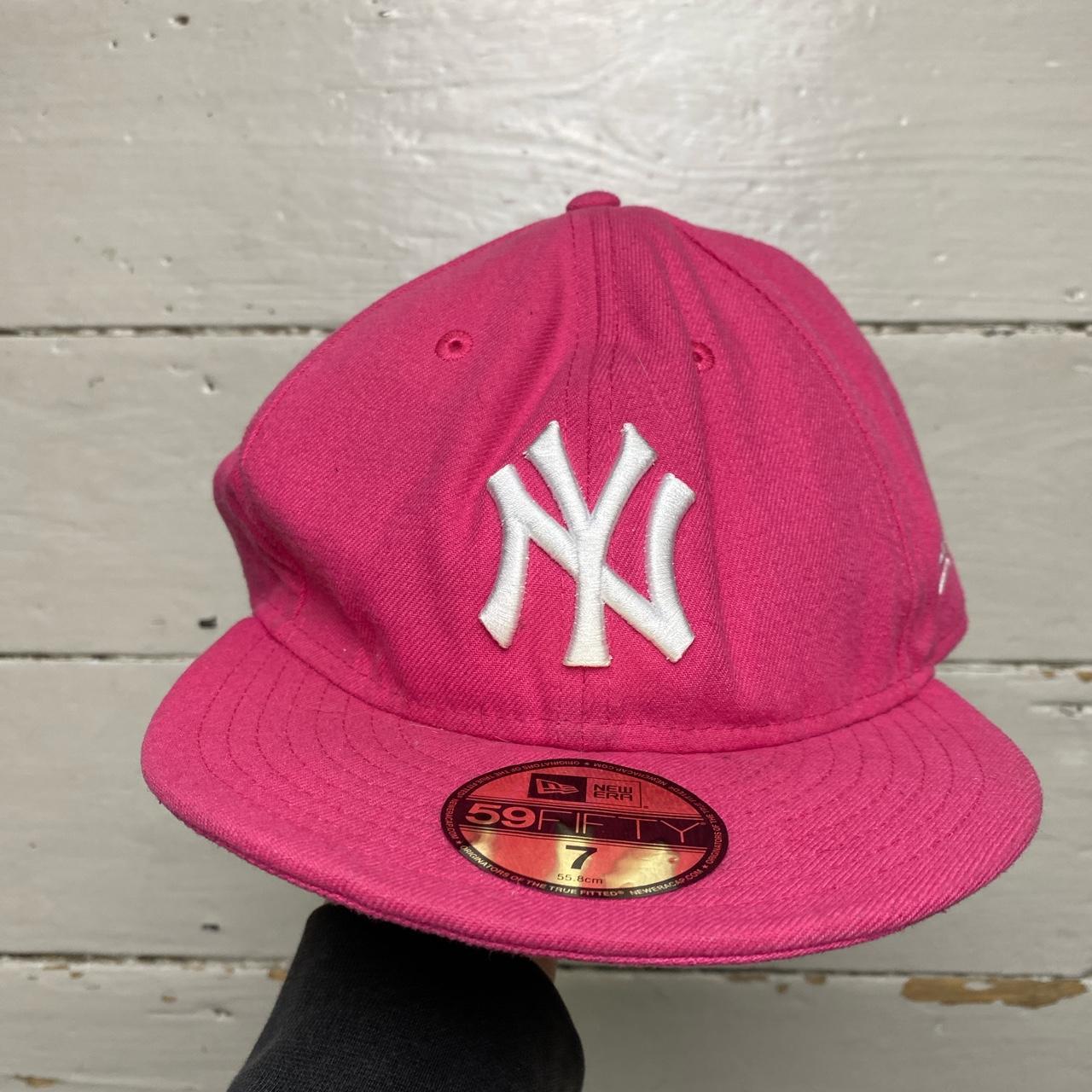 New Era New York Yankees Pink and White Fitted Cap