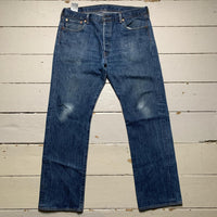 Levis 501 Vintage Baggy Blue Jeans