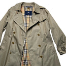 Burberry Vintage Khaki Nova Check Trench Coat (UK 10)