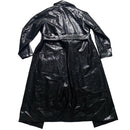 Biba Snakeskin Black Long Trench Coat (UK 12)