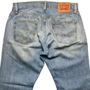 Levis 514 Light Blue Baggy Stonewashed Jeans (32W)