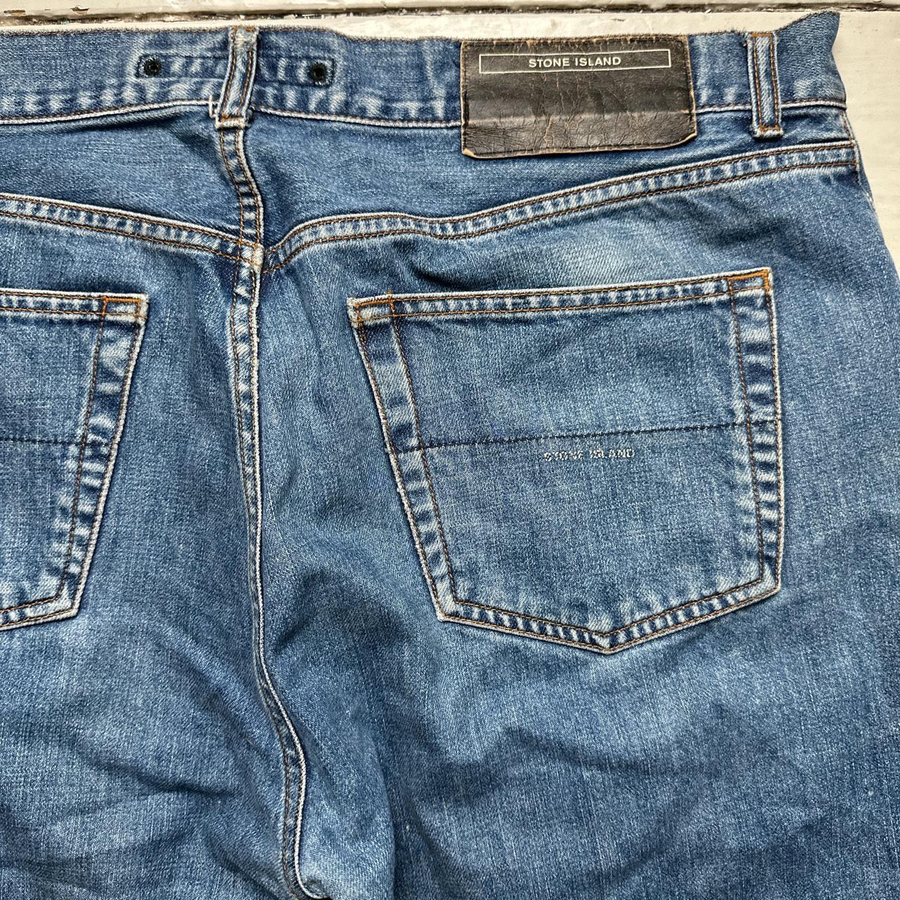 Stone Island Denims Vintage Jean Shorts Jorts Navy Blue