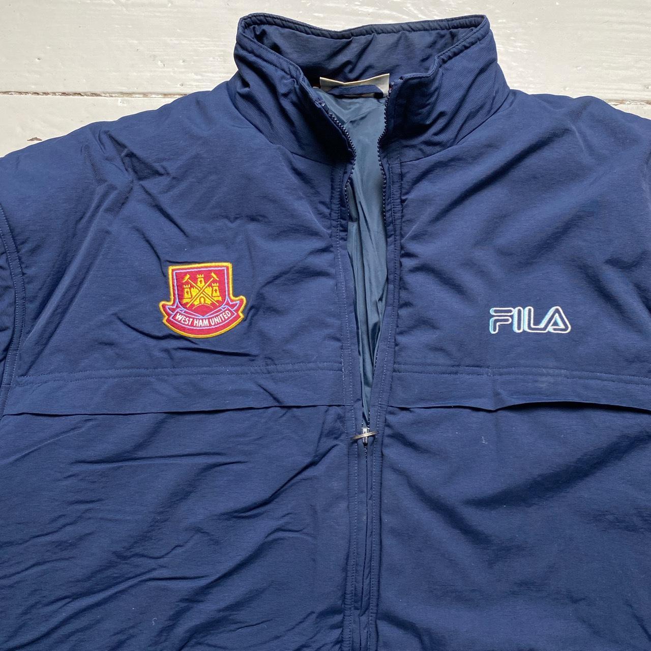 West Ham United Vintage Fila Hammers Puffer Coat