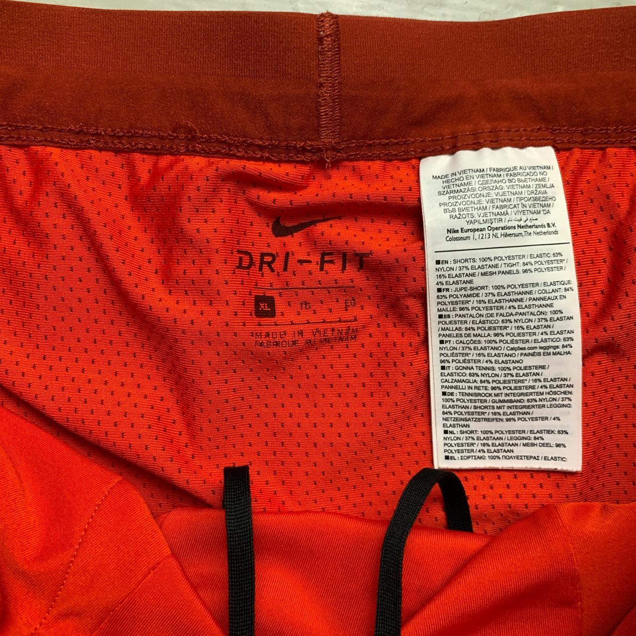 Nike Running Swoosh Dri Fit Orange Red Shorts