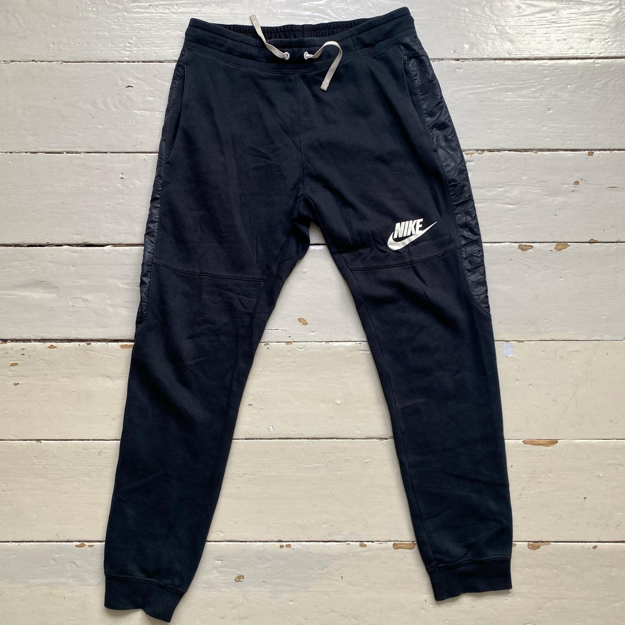 Nike Swoosh Black and White Joggers