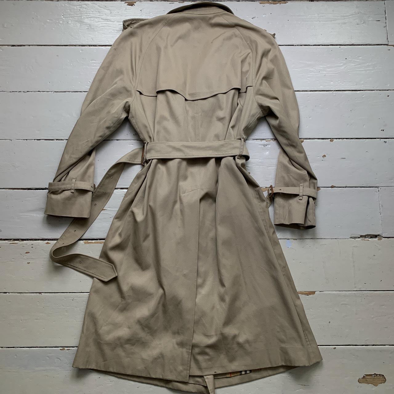 Burberrys Burberry Vintage Womens Trench Coat Jacket with Belt