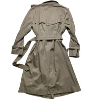 Burberrys Burberry Vintage Womens Trench Coat Jacket with Belt (XL)