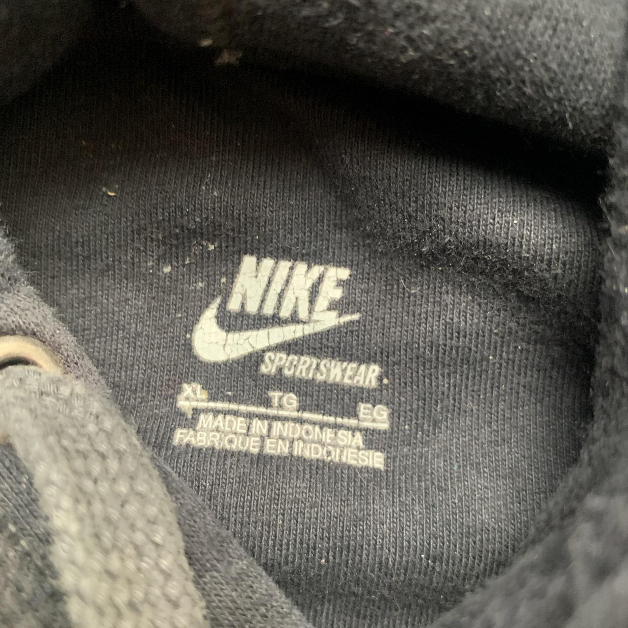 Nike Vintage Swoosh Hoodie Black and Blue (XL)