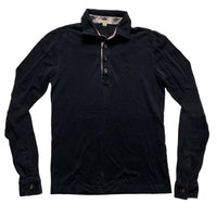 Burberry Brit Black Long Sleeve Polo Shirt (XS)