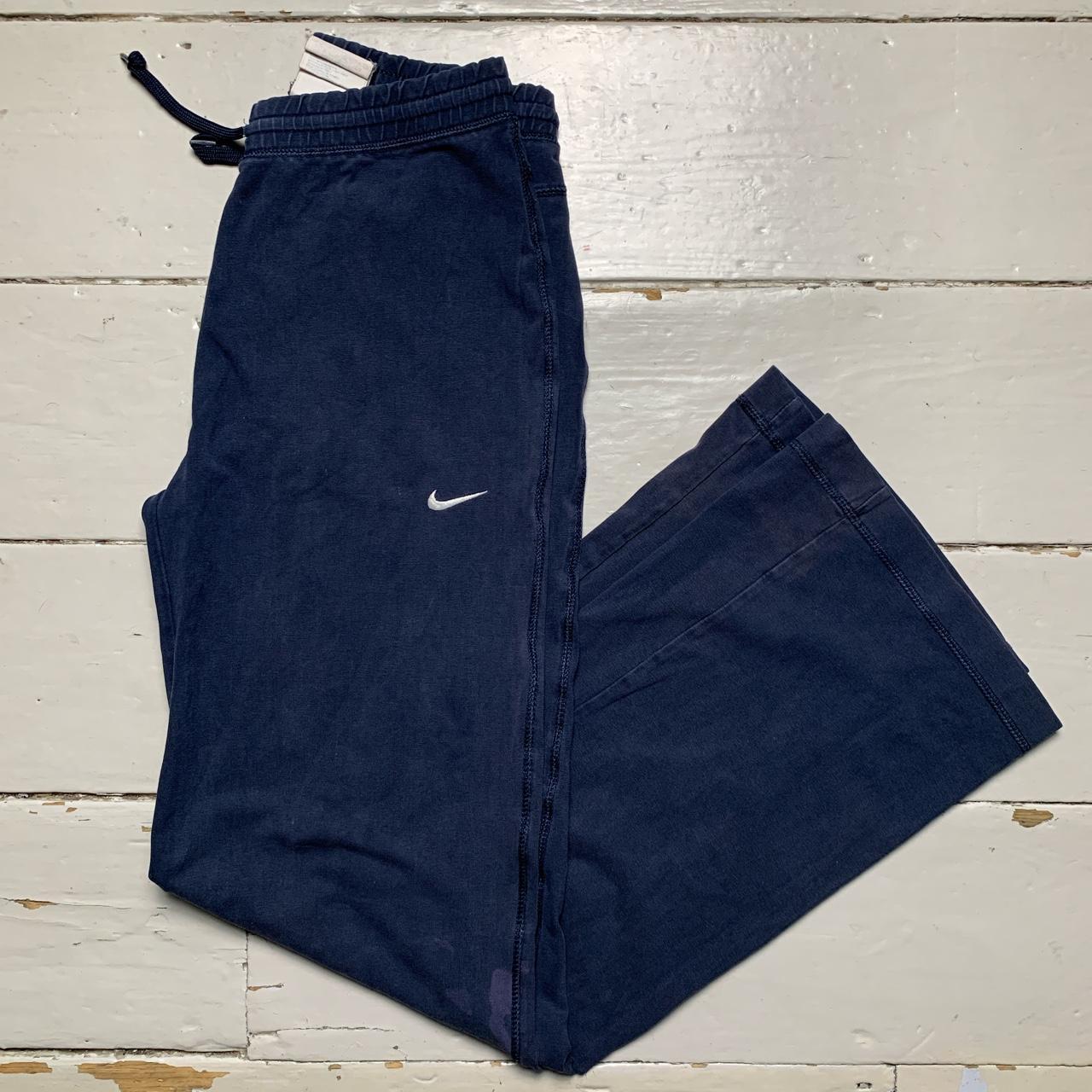 Nike Swoosh Navy and White Baggy Lounge Trousers Womens
