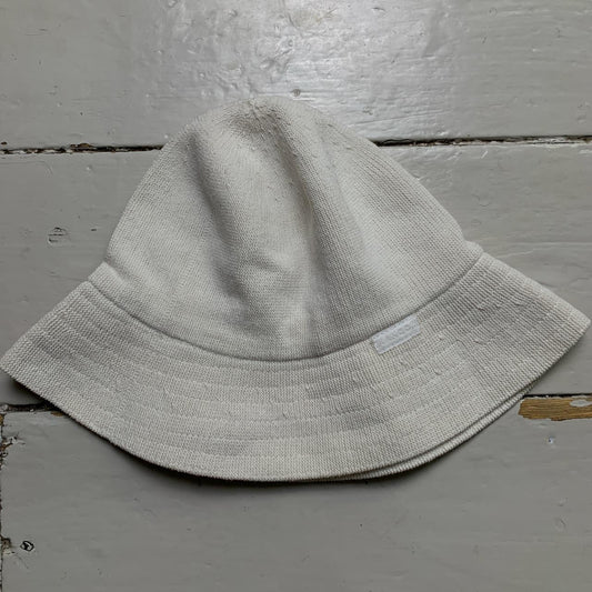 Kangol Cream White Vintage 90s Toweling Bucket Hat