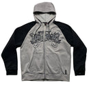 No Fear Grey and Black Vintage Hoodie