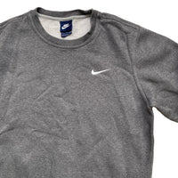 Nike Swoosh Grey and White Jumper (S)