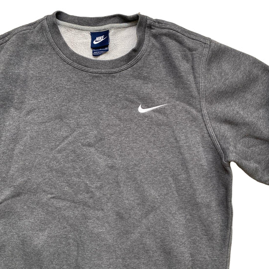 Nike Swoosh Grey and White Jumper (S)
