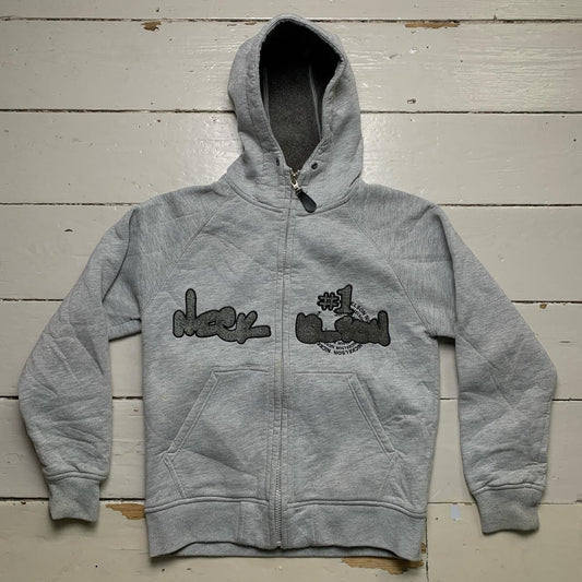 Nickelson Graffiti Vintage Grey Hoodie