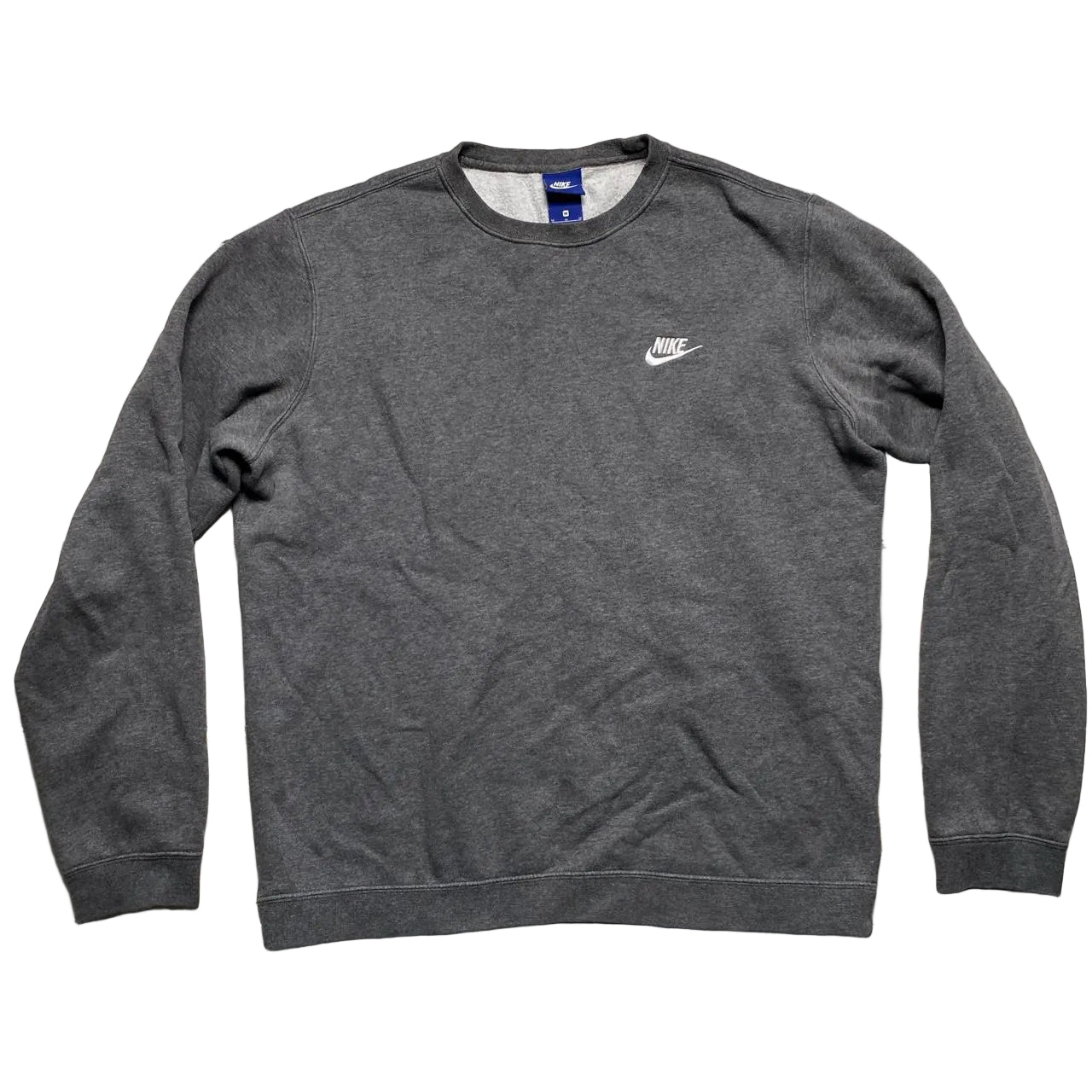Nike Swoosh Grey and White Jumper (M)