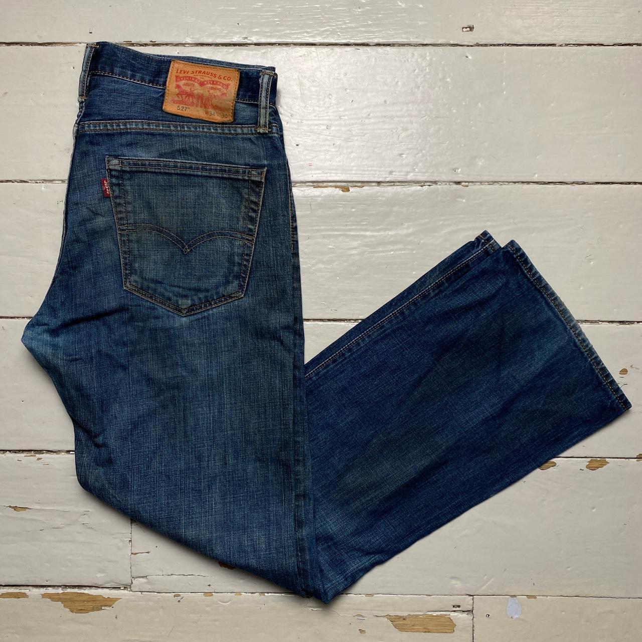 Levis 527 Navy Stonewash Jeans