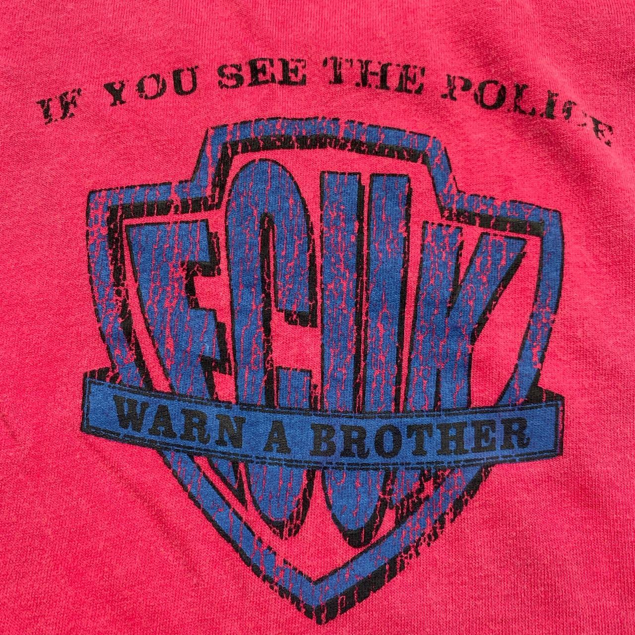 FCUK If You See Da Police Warn a Brother T Shirt (XL)