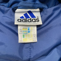 Adidas Vintage 90’s Blue White and Red Puffer Jacket (M)