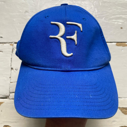 Roger Federer Uniqlo Blue and White Tennis Cap