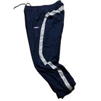 Umbro Vintage Navy and White Baggy Shell Track Pant Bottom (XL)