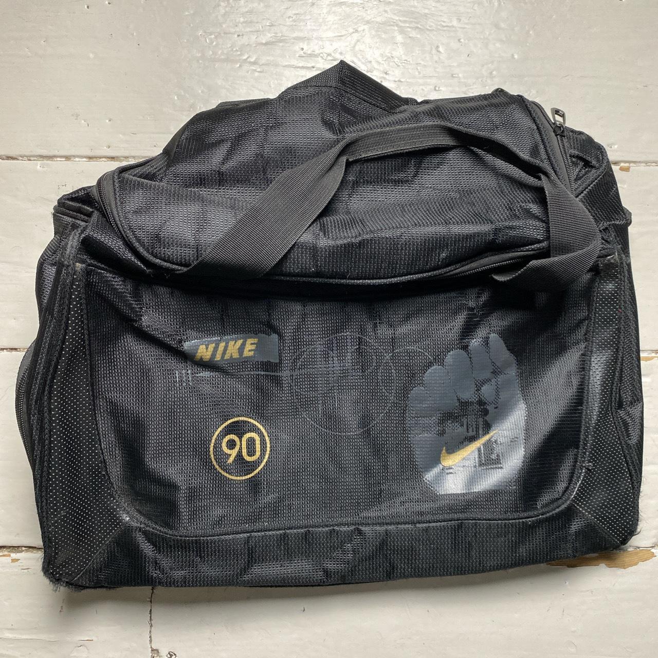 Nike Total 90 Vintage Black and Gold Duffel Bag