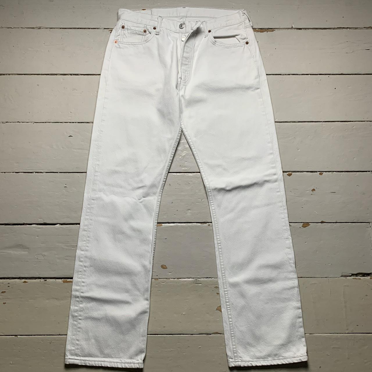 Levis Vintage 501 White Jeans