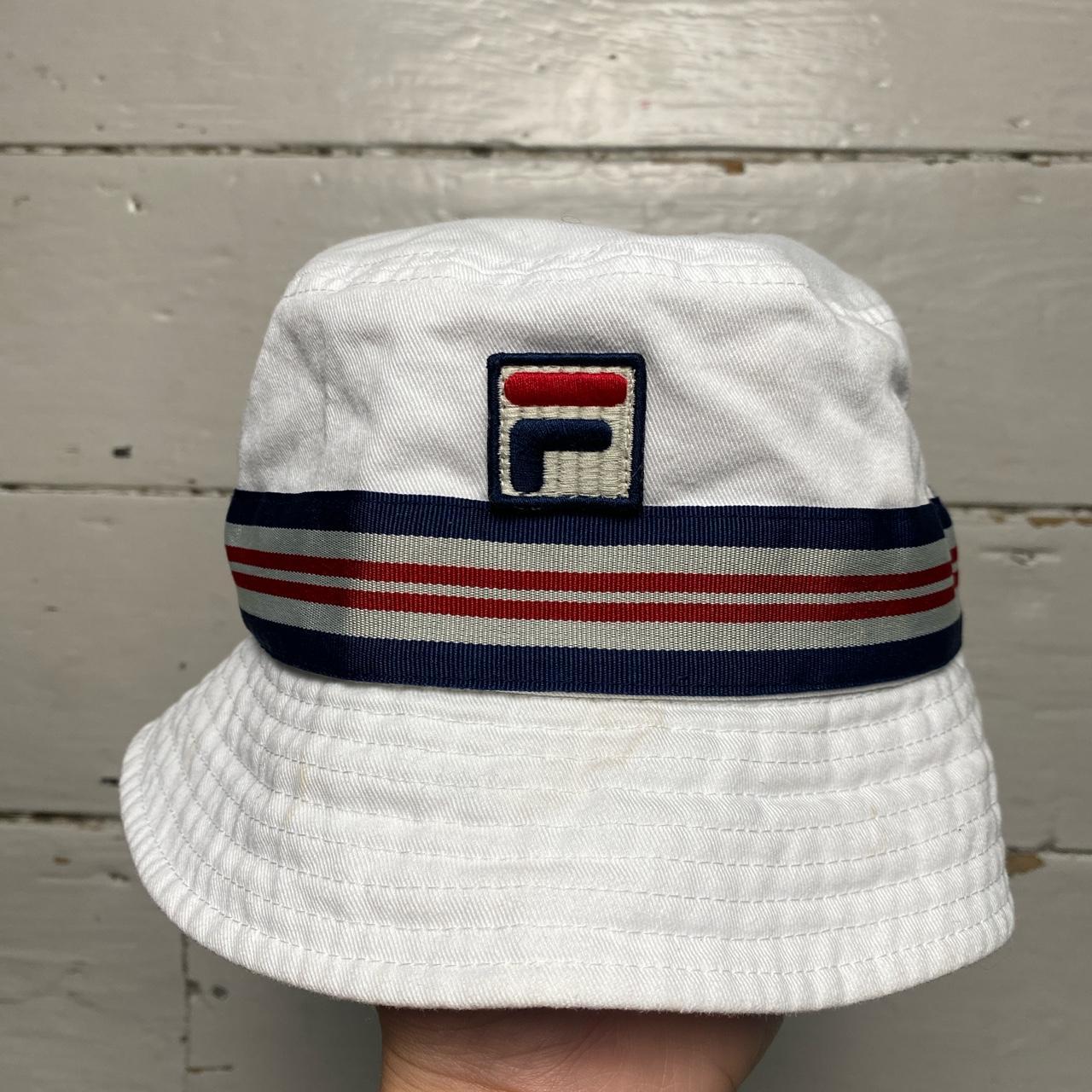 Fila Vintage Retro White Bucket Hat