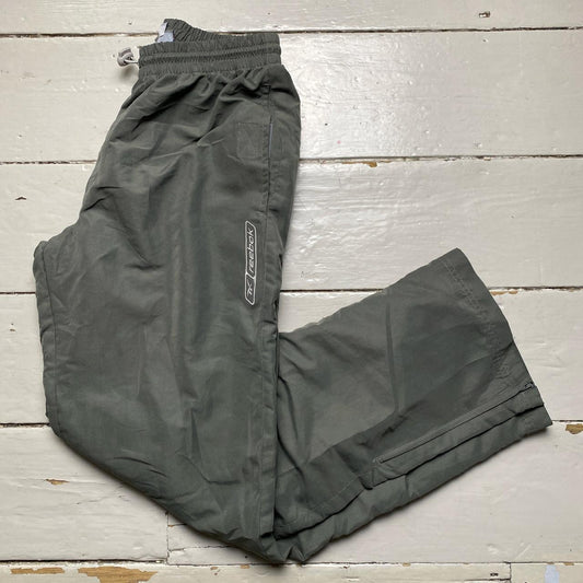 Reebok Grey Baggy Shell Track Pant Bottoms