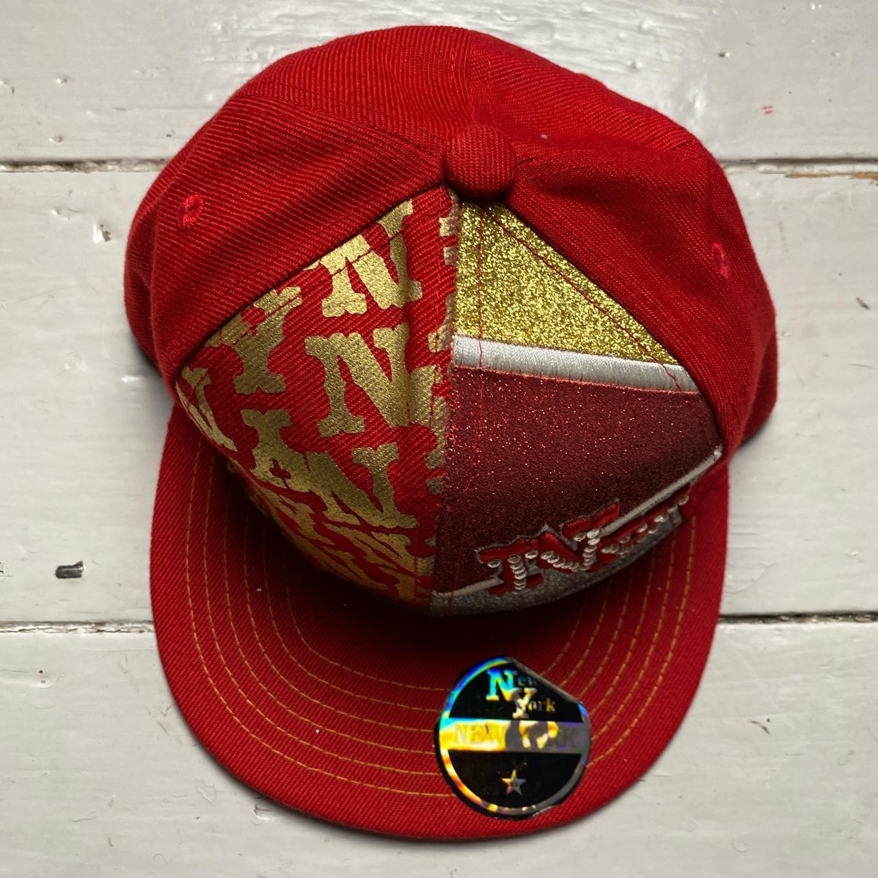 New York Vintage Red Fitted Cap